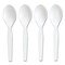 Perk EcoID Mediumweight Compostable Cutlery, Teaspoon, White, 300PK PK56203 - alternate 4